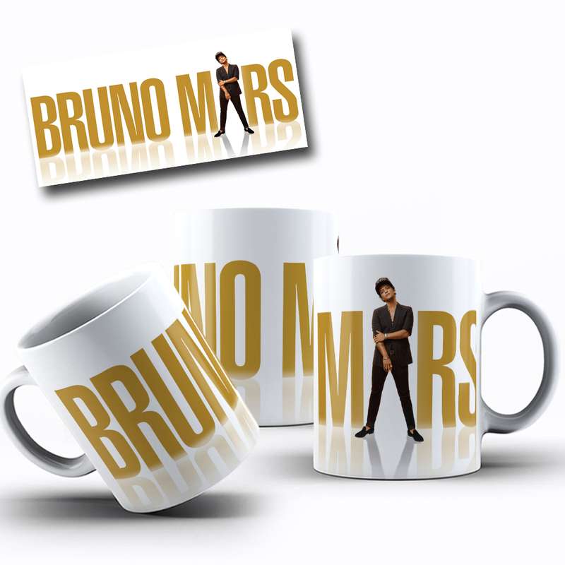 Arte Para Caneca Bruno Mars Cantor 1