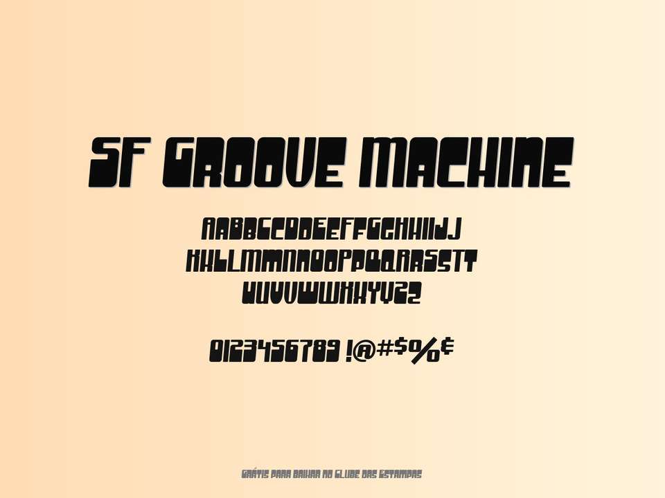 Fonte Sf Groove Machine Grátis Para Baixar
