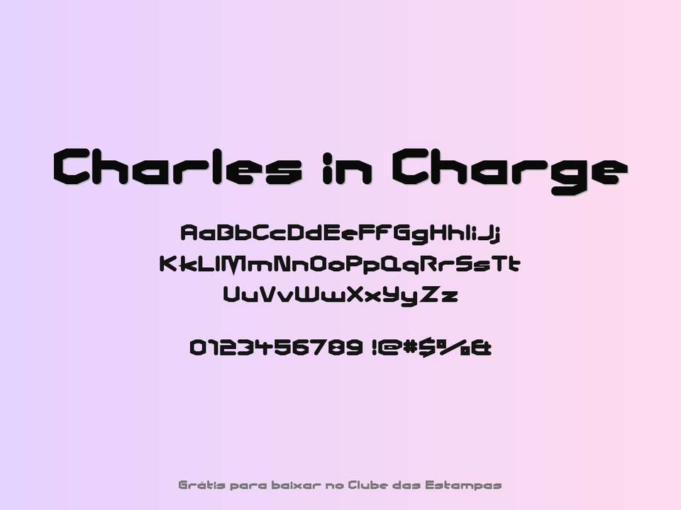 Fonte Charles In Charge Grátis Para Baixar