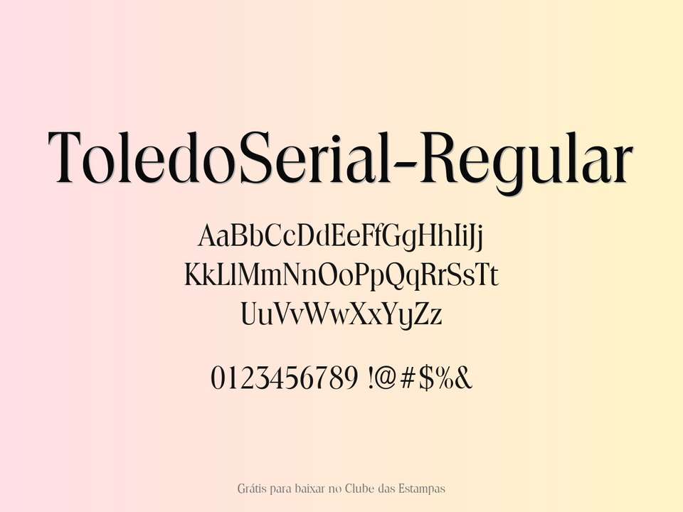 Fonte Toledoserial Regular Grátis Para Baixar