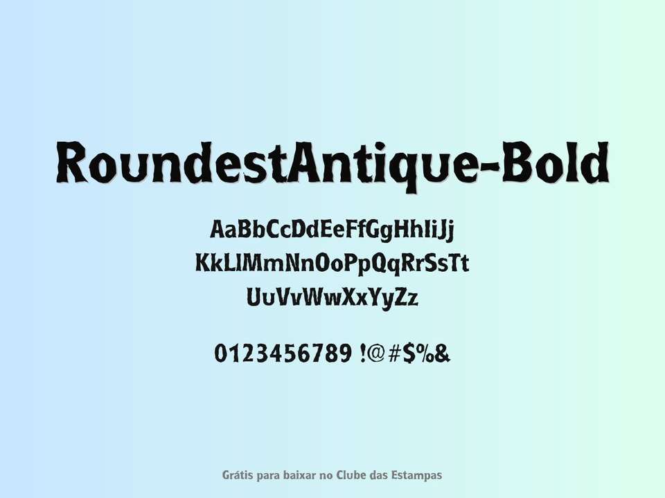 Fonte Roundestantique Bold Grátis Para Baixar