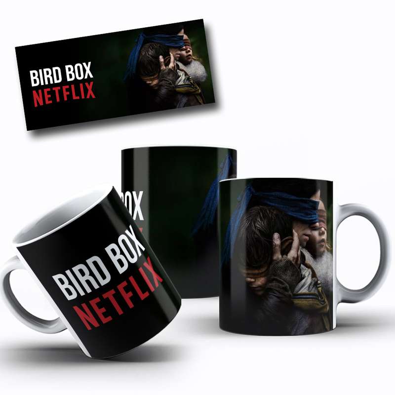 Arte Para Caneca Bird Box Personagens Serie 14