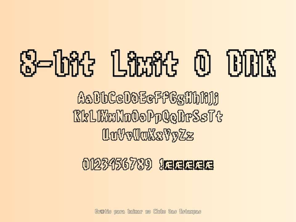 Fonte 8 Bit Limit O Brk Grátis Para Baixar