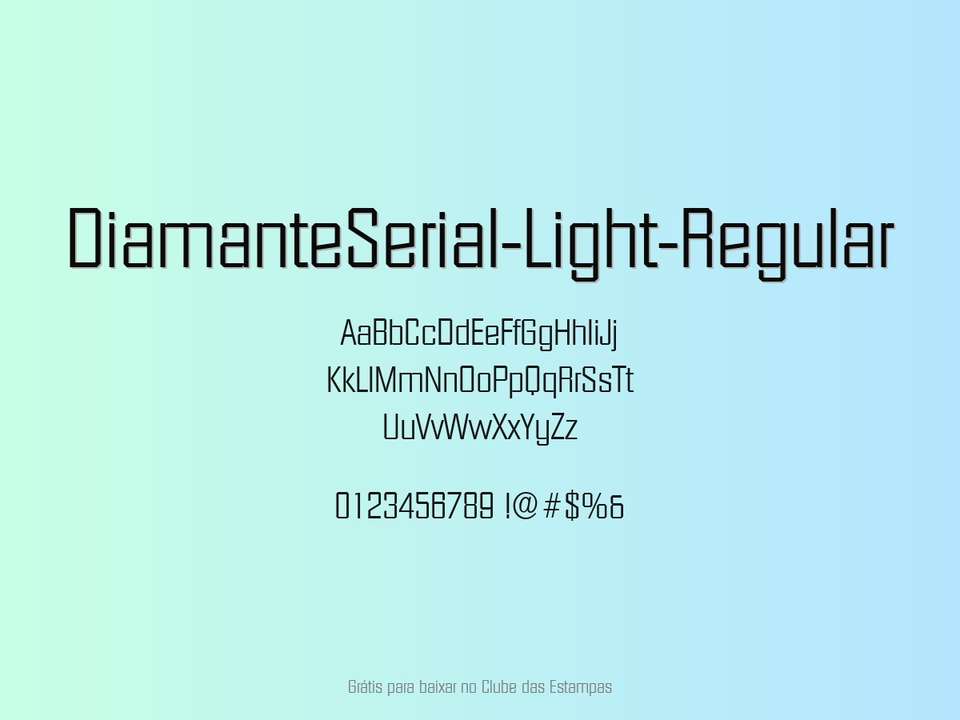 Fonte Diamanteserial Light Regular Grátis Para Baixar