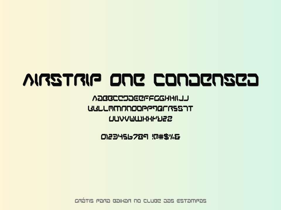 Fonte Airstrip One Condensed Grátis Para Baixar