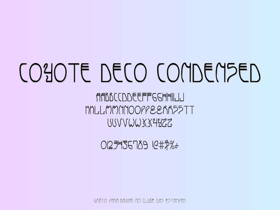 Fonte Coyote Deco Condensed Grátis Para Baixar
