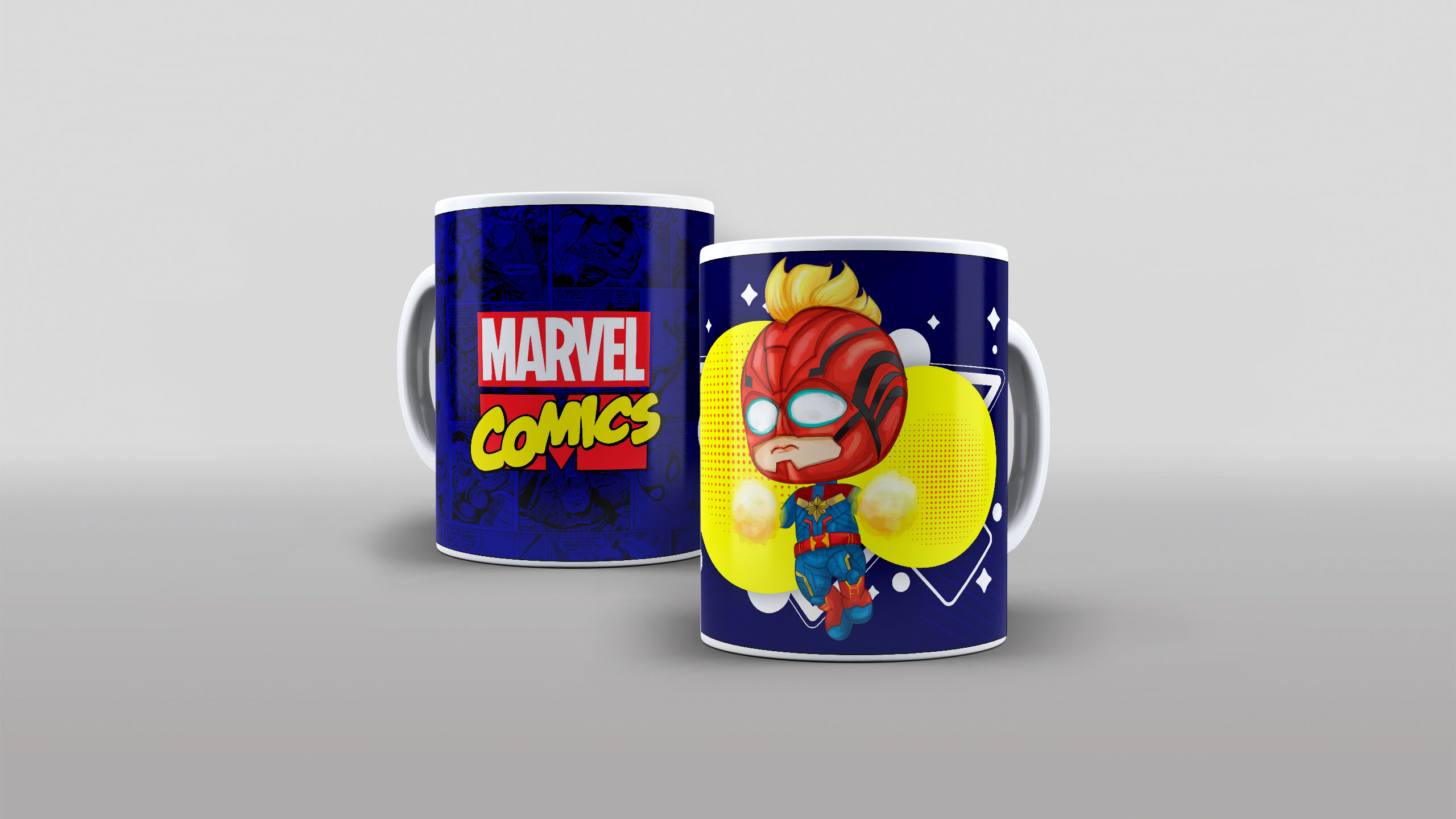 Arte Caneca Marvel Comics Heróis Cute Fofo Baby (3)