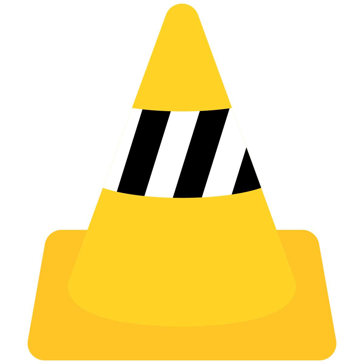 Cone De Sinalização Amarelo Sinalização Png Grátis Para Baixar