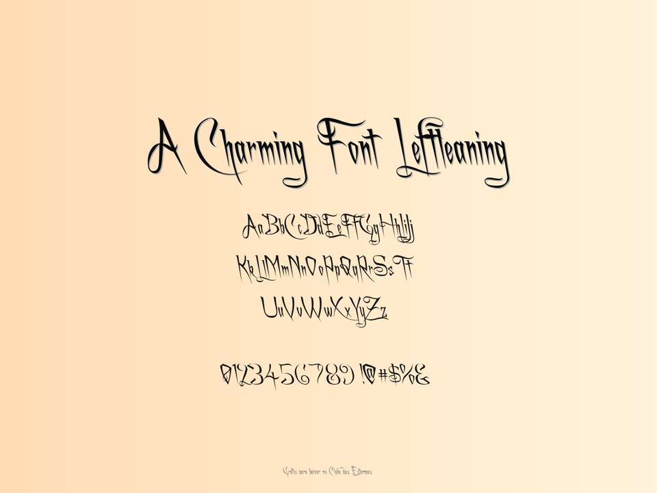 Fonte A Charming Font Leftleaning Grátis Para Baixar