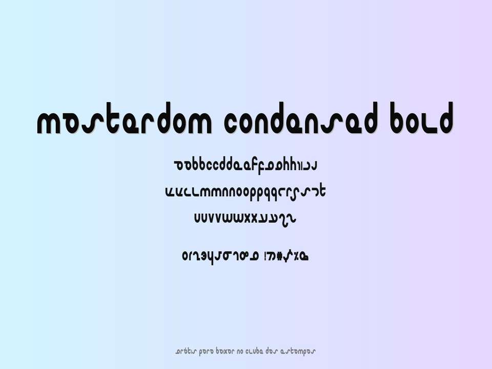 Fonte Masterdom Condensed Bold Grátis Para Baixar