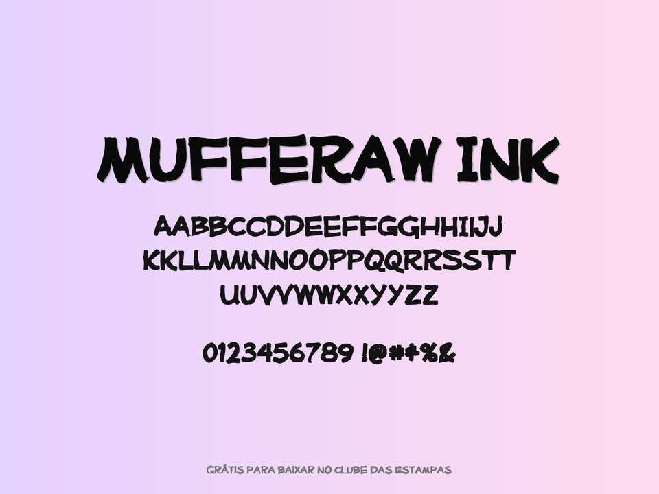 Fonte Mufferaw Ink Grátis Para Baixar