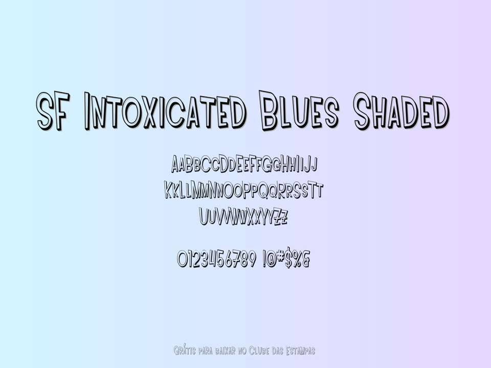 Fonte Sf Intoxicated Blues Shaded Grátis Para Baixar