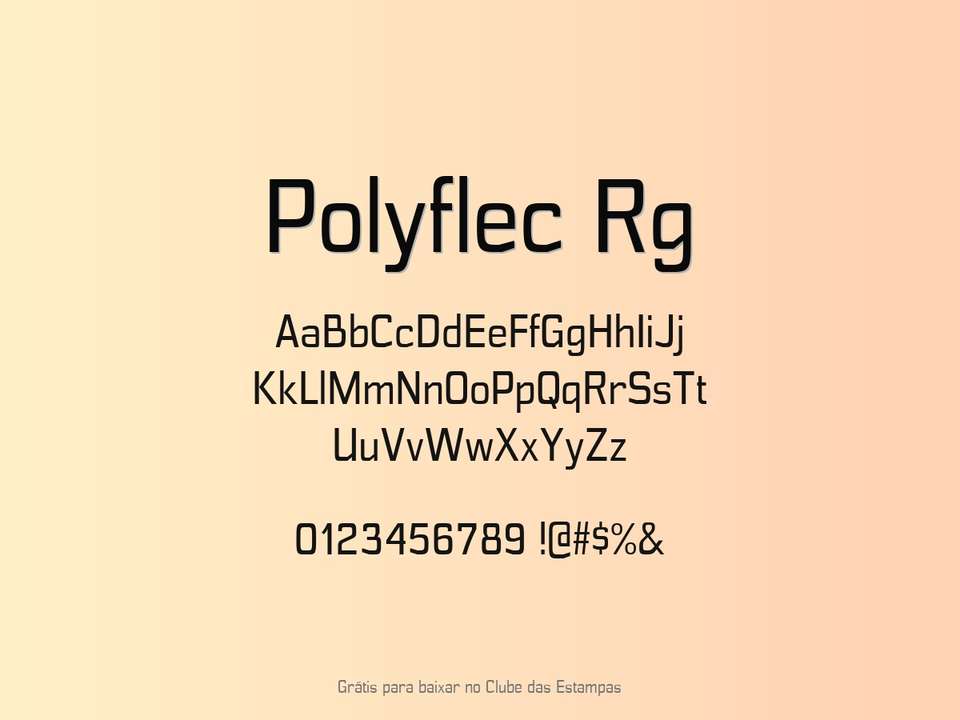Fonte Polyflec Rg Grátis Para Baixar