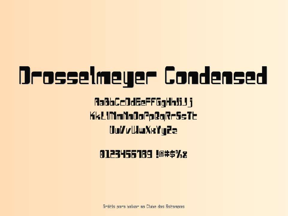 Fonte Drosselmeyer Condensed Grátis Para Baixar