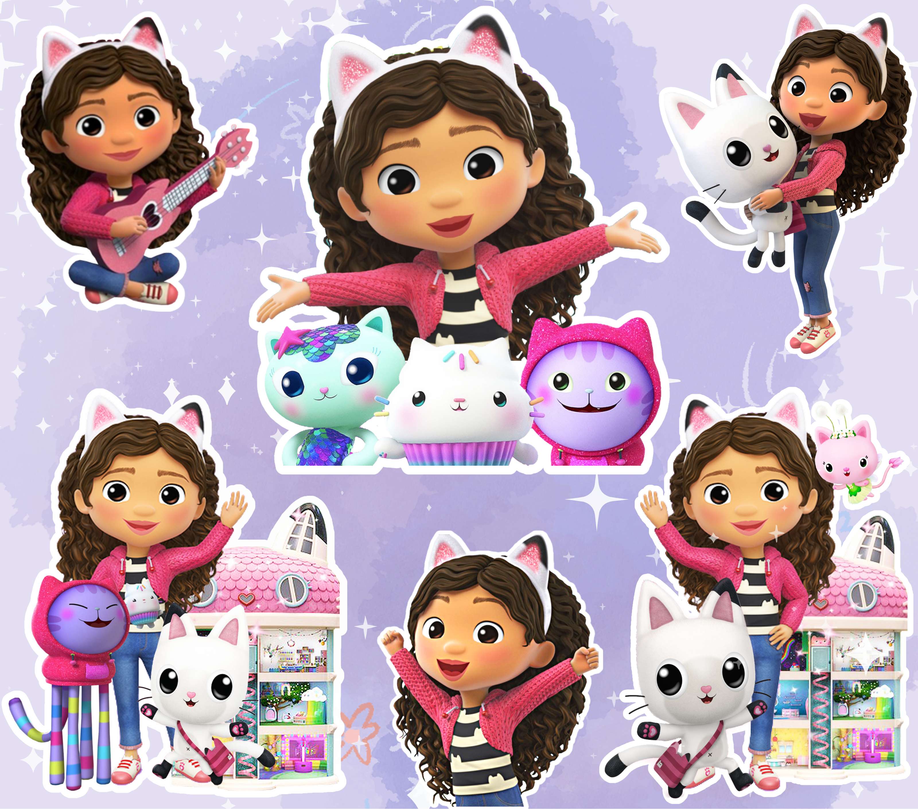 Ilustração De Personagens Gabby E Amigos Desenho Animado Png Arte Para Caneca Grátis Pra B Novo-49