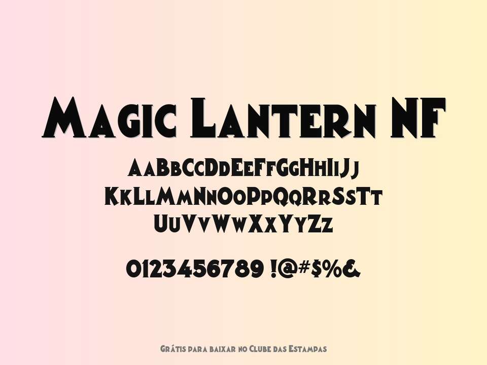 Fonte Magic Lantern Nf Grátis Para Baixar