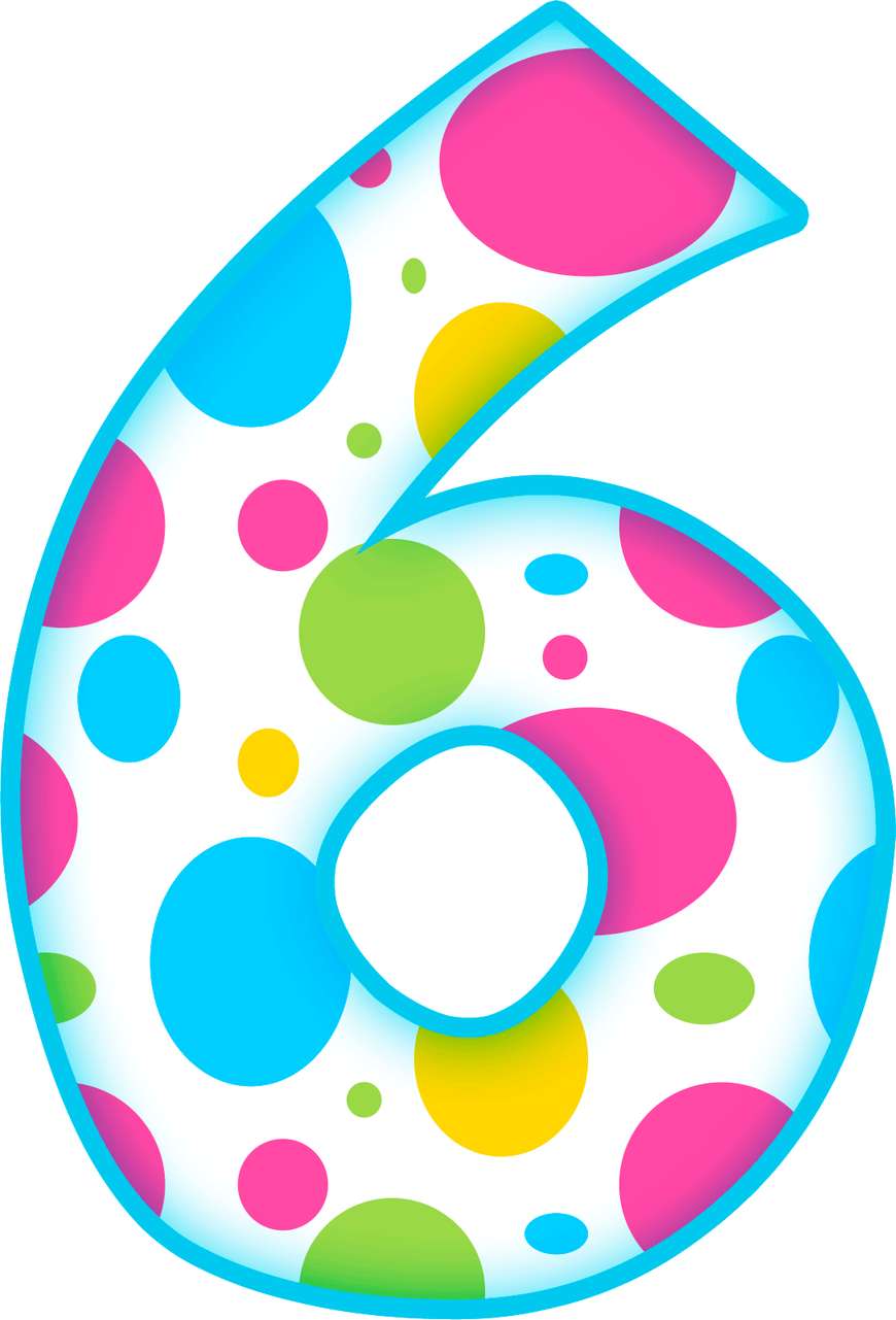 Elemento Numero 6 Seis Bolinhas Png