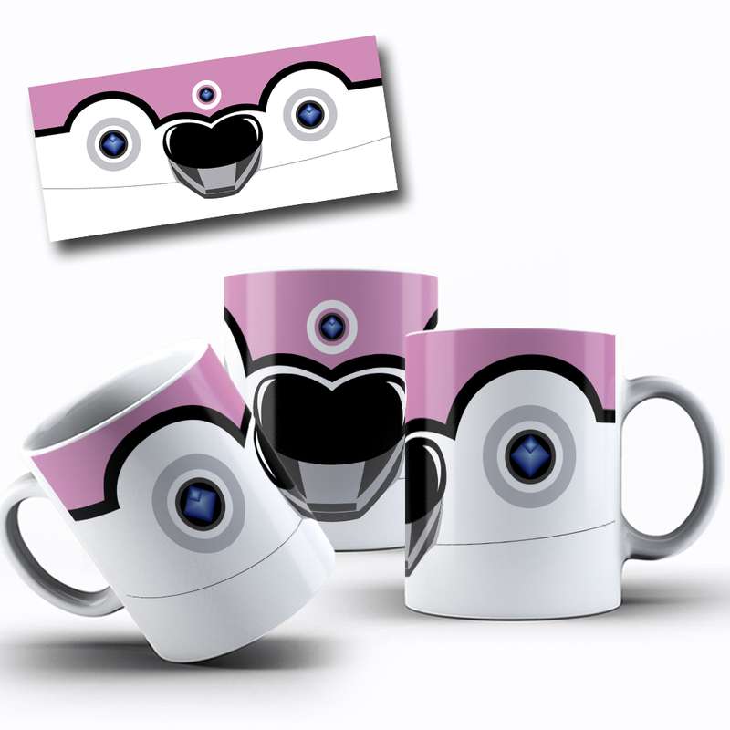 Arte Para Caneca Power Rangers Personagens Cartoon 13