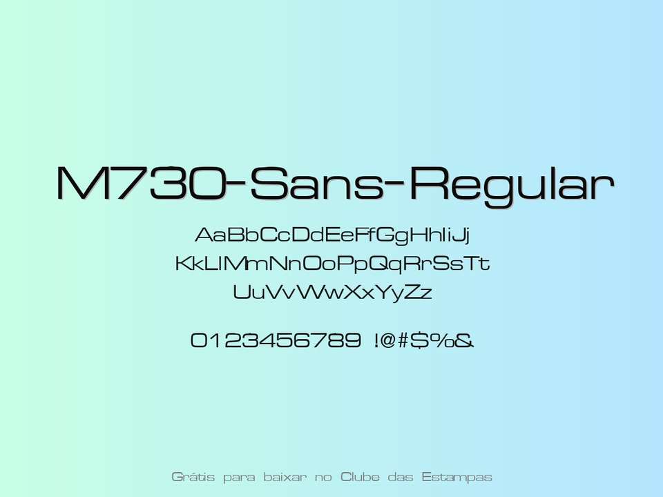 Fonte M730 Sans Regular Grátis Para Baixar