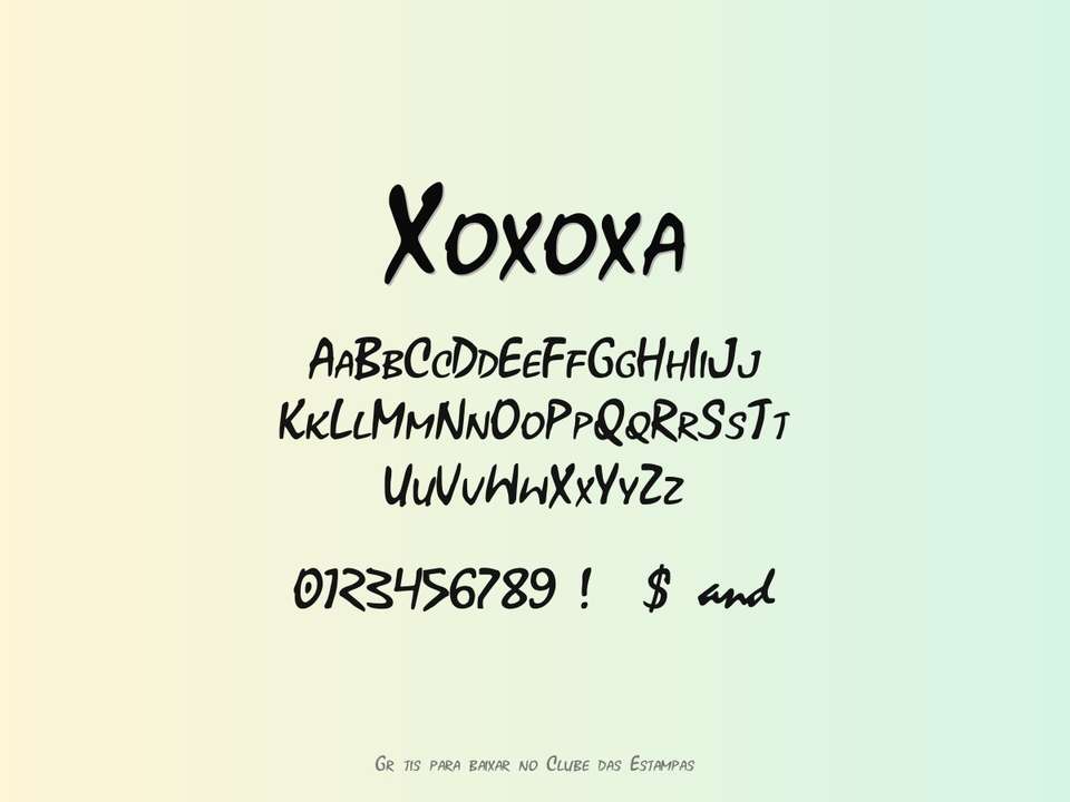 Fonte Xoxoxa Grátis Para Baixar