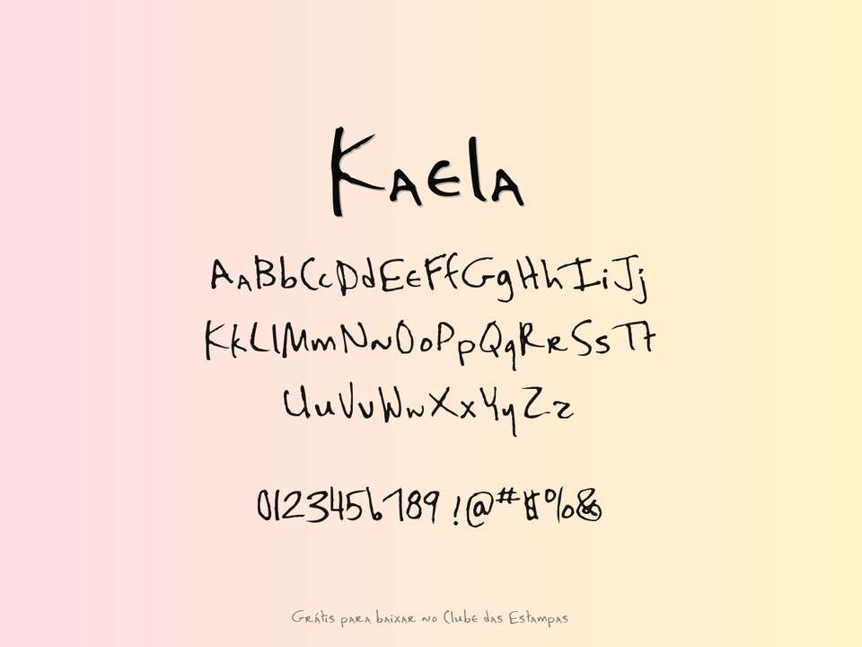 Fonte Kaela Grátis Para Baixar