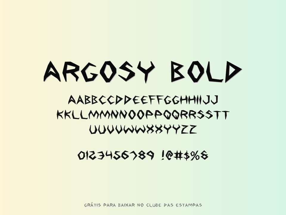Fonte Argosy Bold Grátis Para Baixar