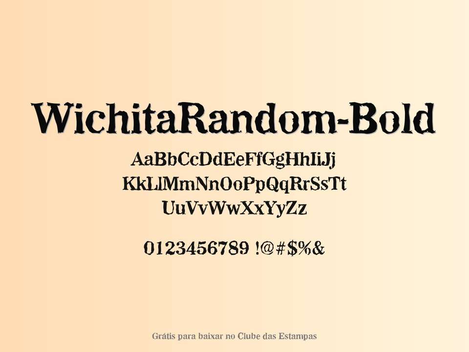Fonte Wichitarandom Bold Grátis Para Baixar