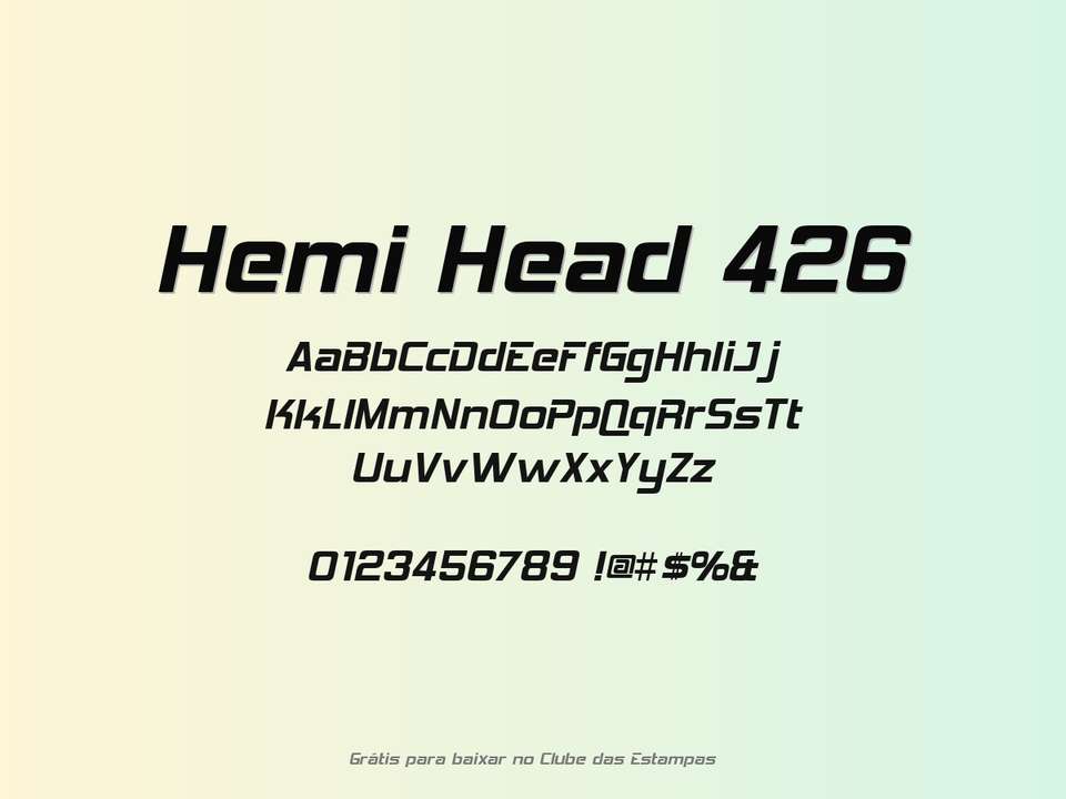 Fonte Hemi Head 426 Grátis Para Baixar
