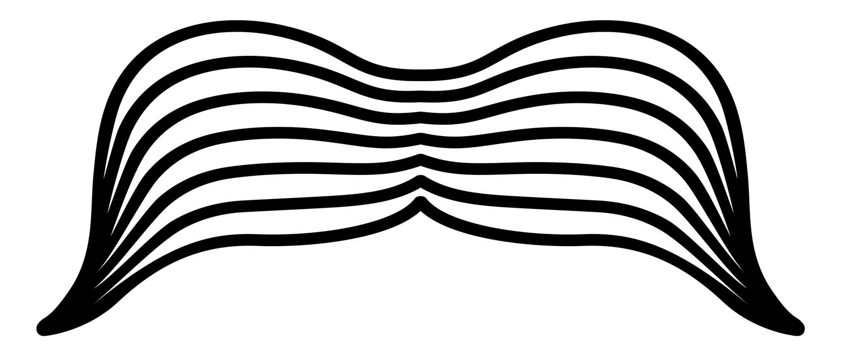 Bigode Estilizado Masculino Estilo Png Grátis Para Baixar