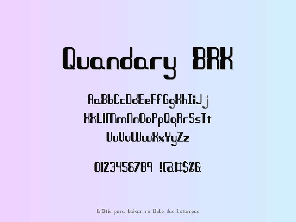 Fonte Quandary Brk Grátis Para Baixar