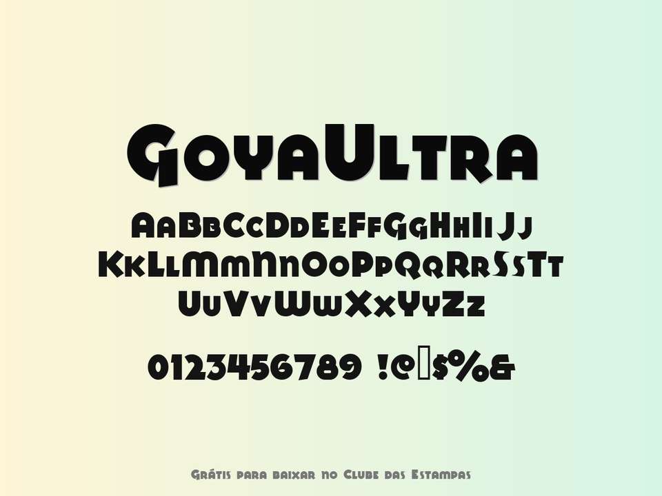 Fonte Goyaultra Grátis Para Baixar