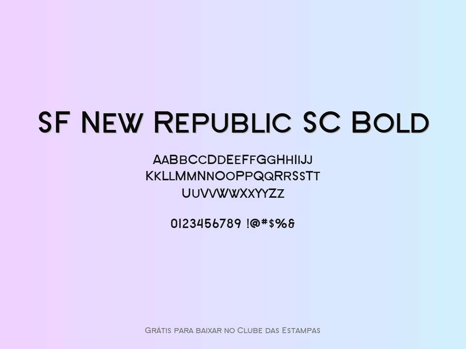 Fonte Sf New Republic Sc Bold Grátis Para Baixar