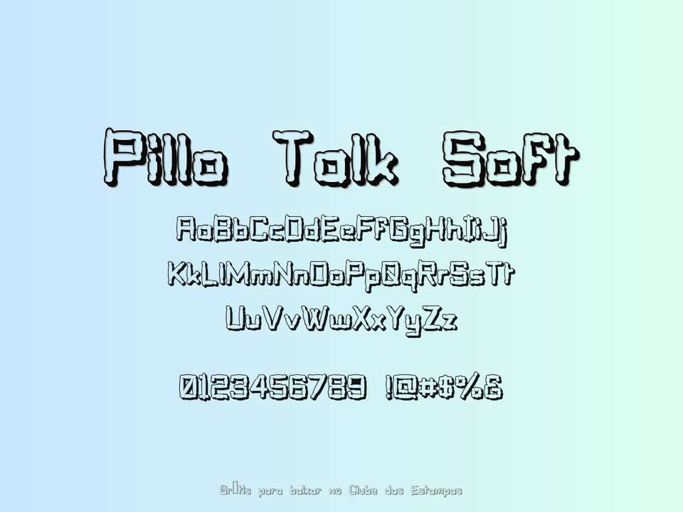 Fonte Pillo Talk Soft Grátis Para Baixar