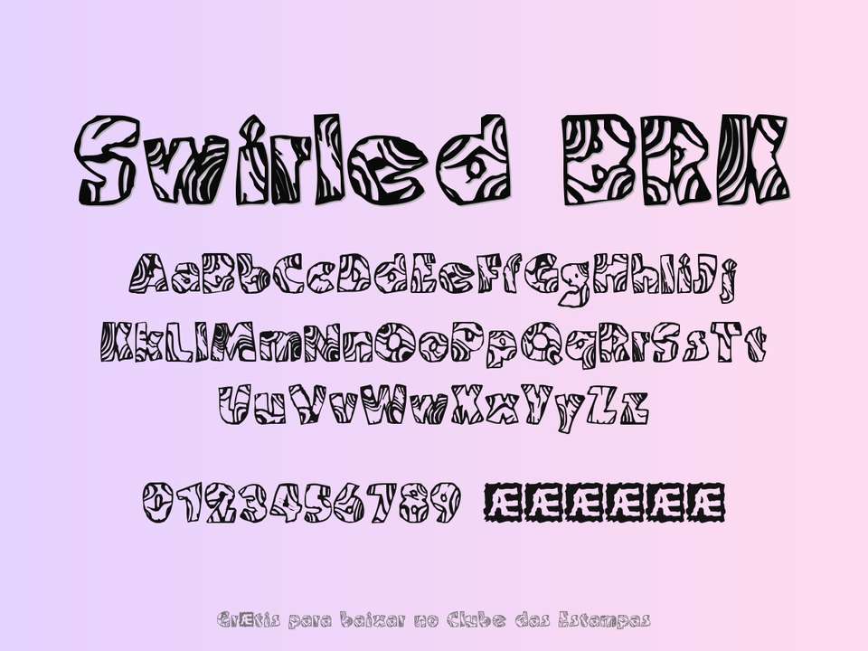 Fonte Swirled Brk Grátis Para Baixar