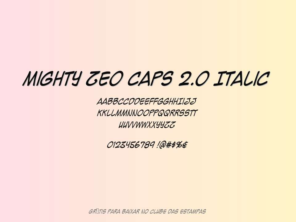 Fonte Mighty Zeo Caps 2 Lindo-86