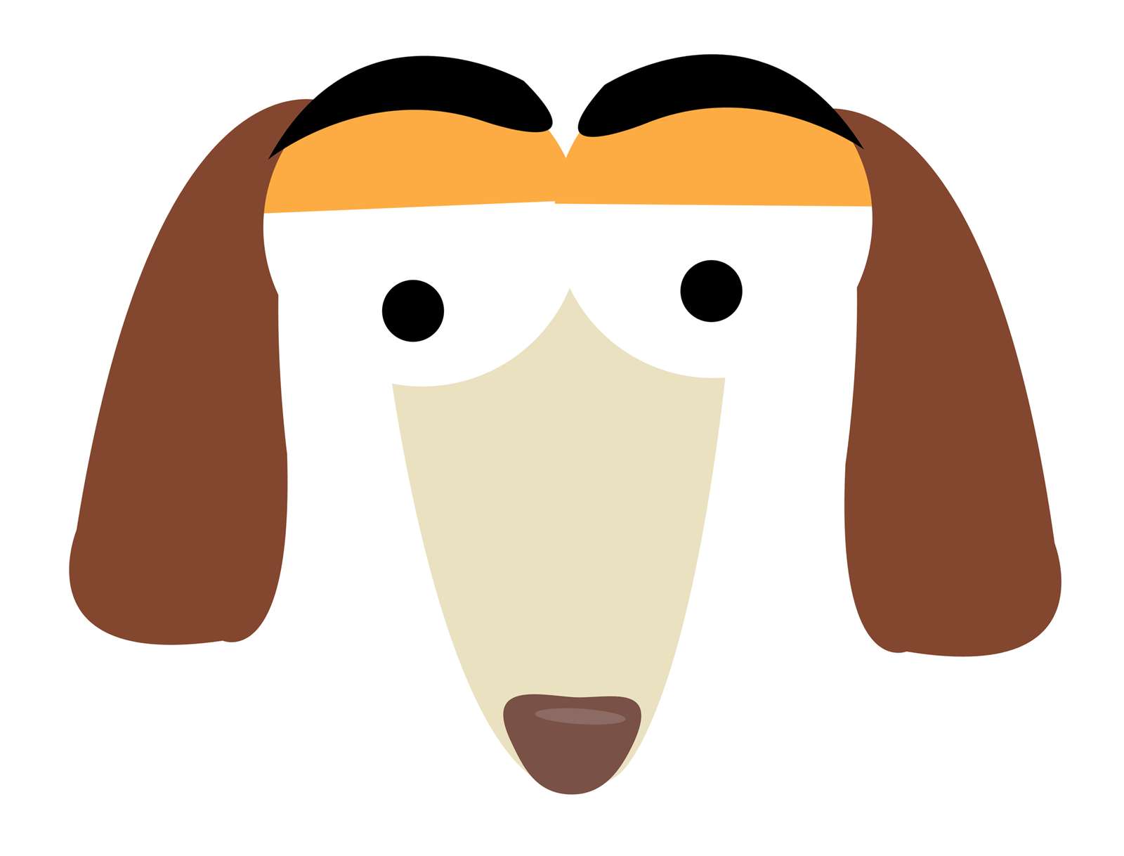 Desenho Rosto Cachorro Marrom Animais Png Grátis Para Baixar