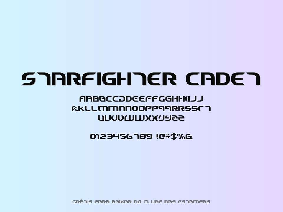 Fonte Starfighter Cadet Grátis Para Baixar