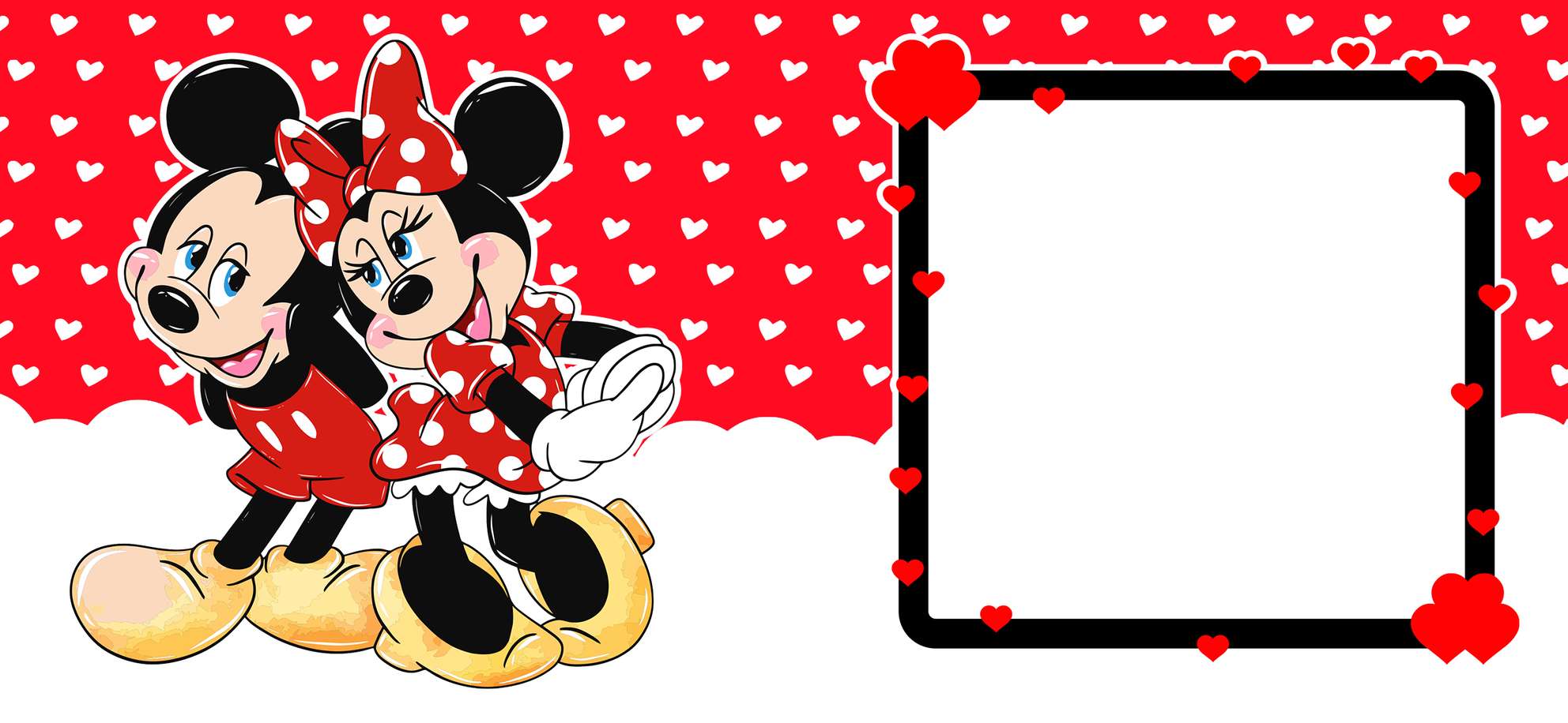 Ilustração Mickey E Minnie Em Vermelho Disney Png Arte Para Caneca Grátis Pra Baixar