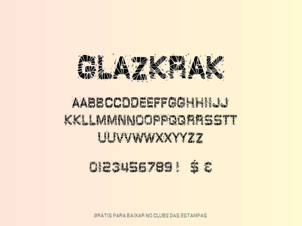 Fonte Glazkrak Grátis Para Baixar