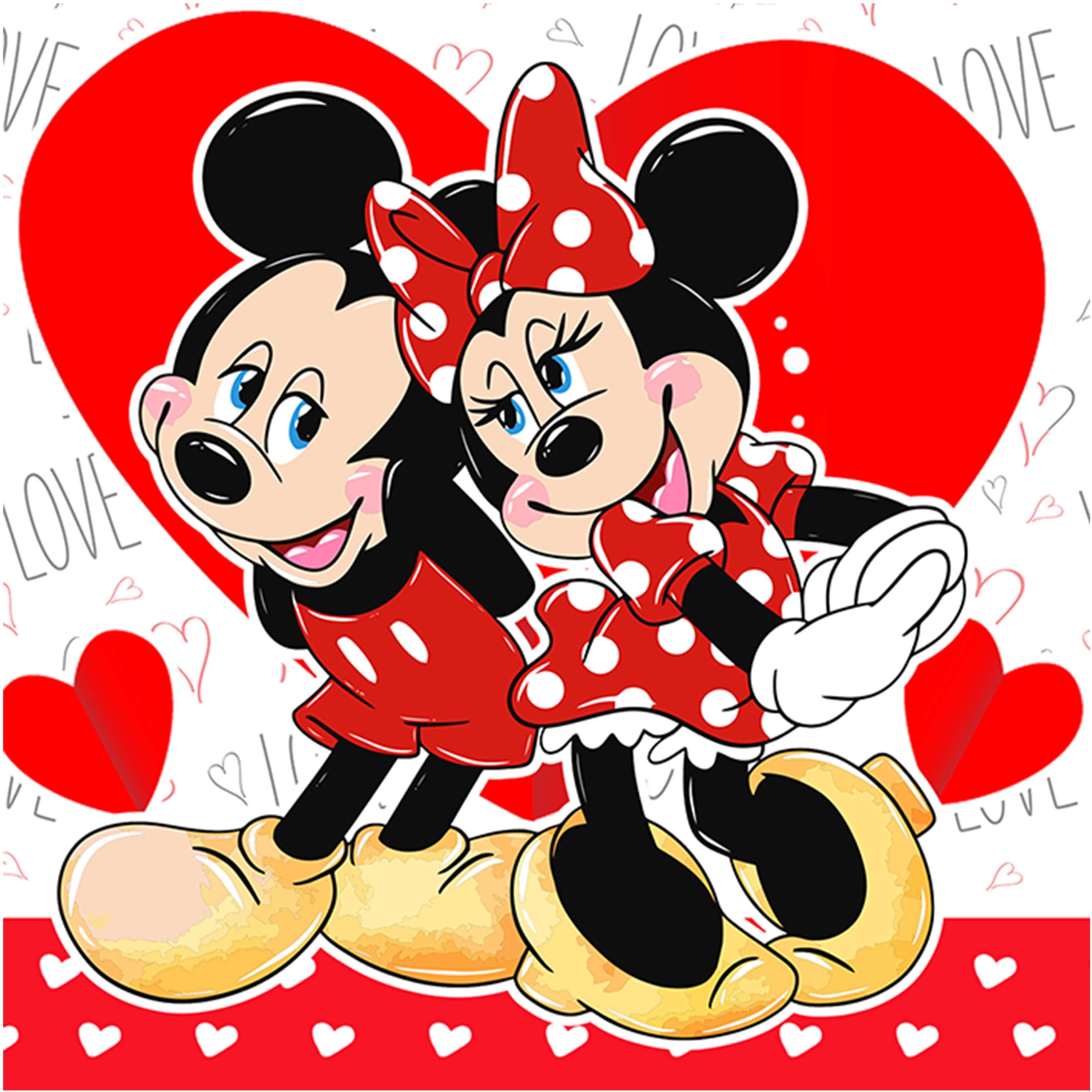 Mickey E Minnie Em Um Coração De Amor Disney Png Arte Para Caneca Grátis Pra Baixar Vetor