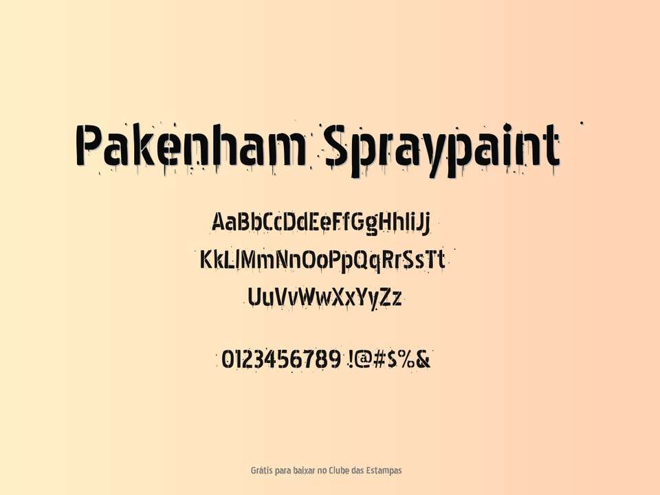 Fonte Pakenham Spraypaint Grátis Para Baixar