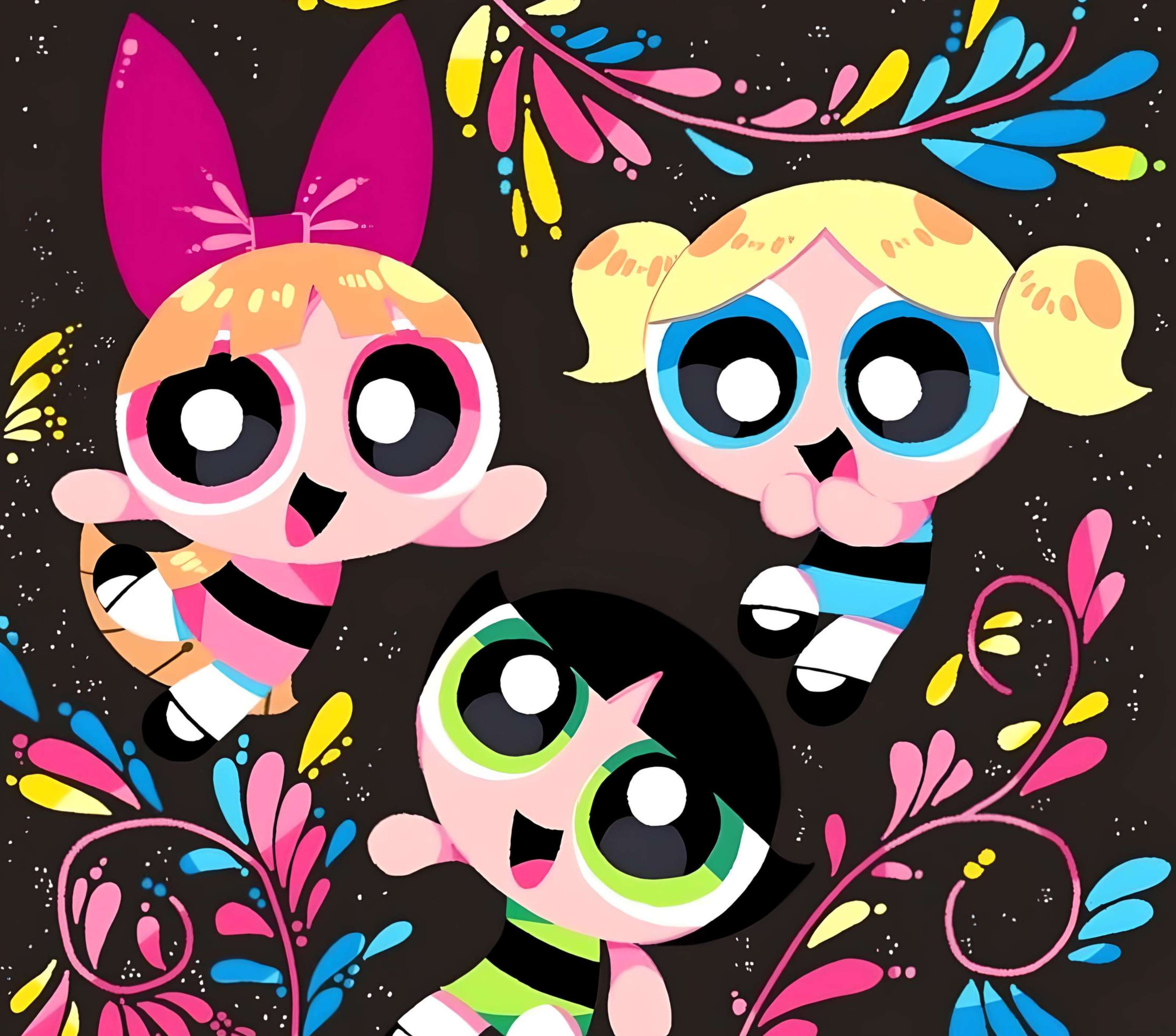 Ilustração Powerpuff Girls Estilo Cartoon Vibrante Desenho Animado Png Arte Para Caneca Grátis Pra B