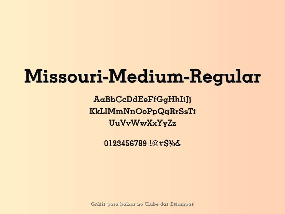 Fonte Missouri Medium Regular Grátis Para Baixar