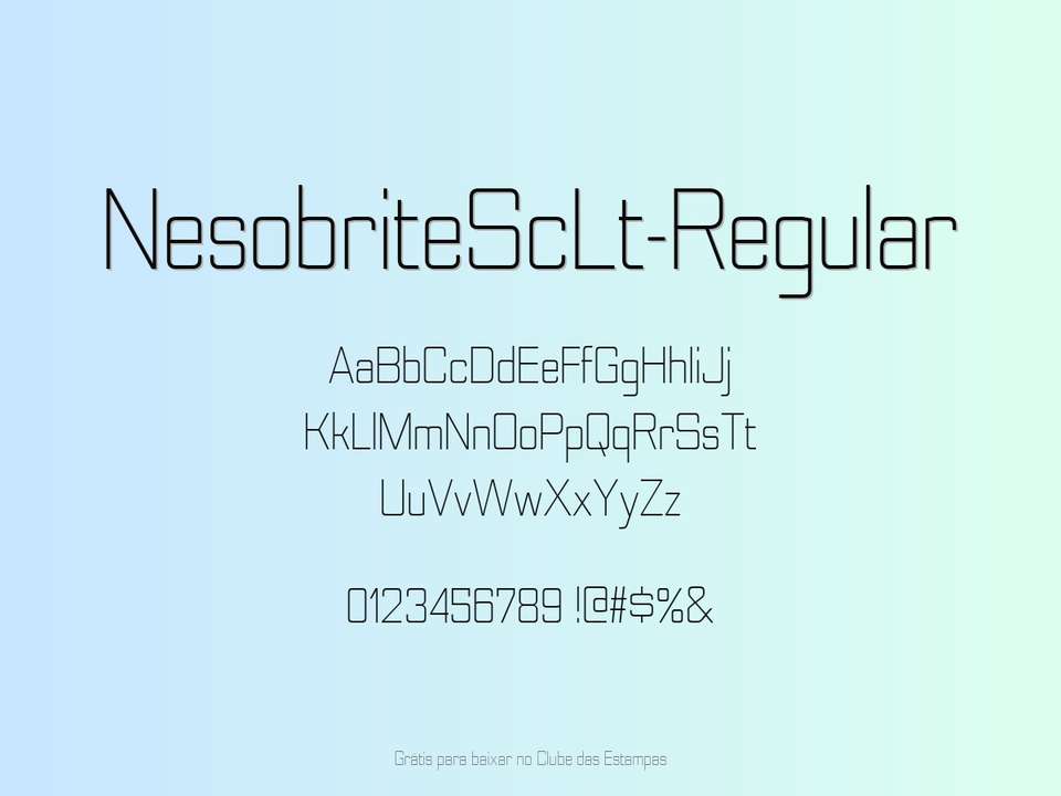 Fonte Nesobritesclt Regular Grátis Para Baixar