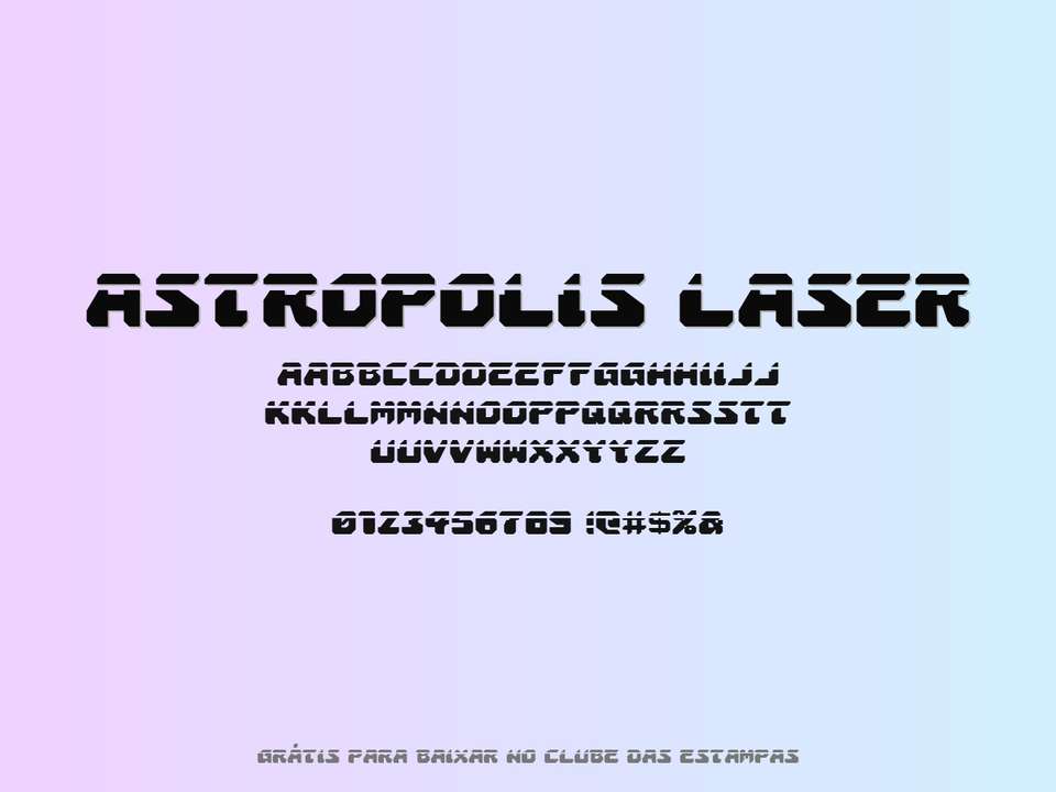 Fonte Astropolis Laser Grátis Para Baixar