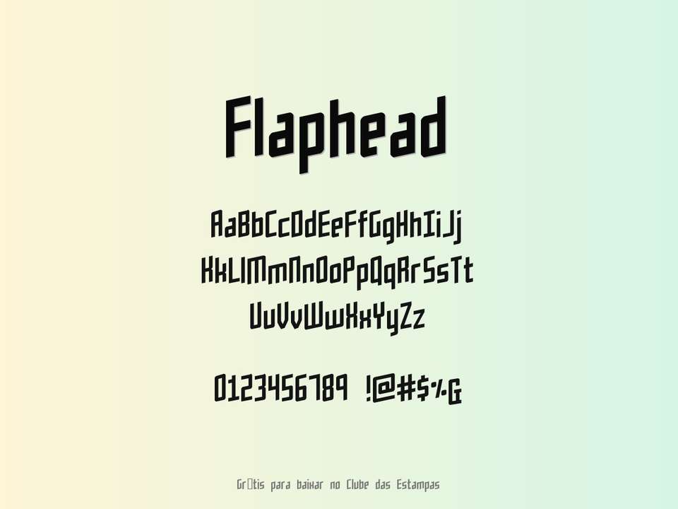 Fonte Flaphead Grátis Para Baixar
