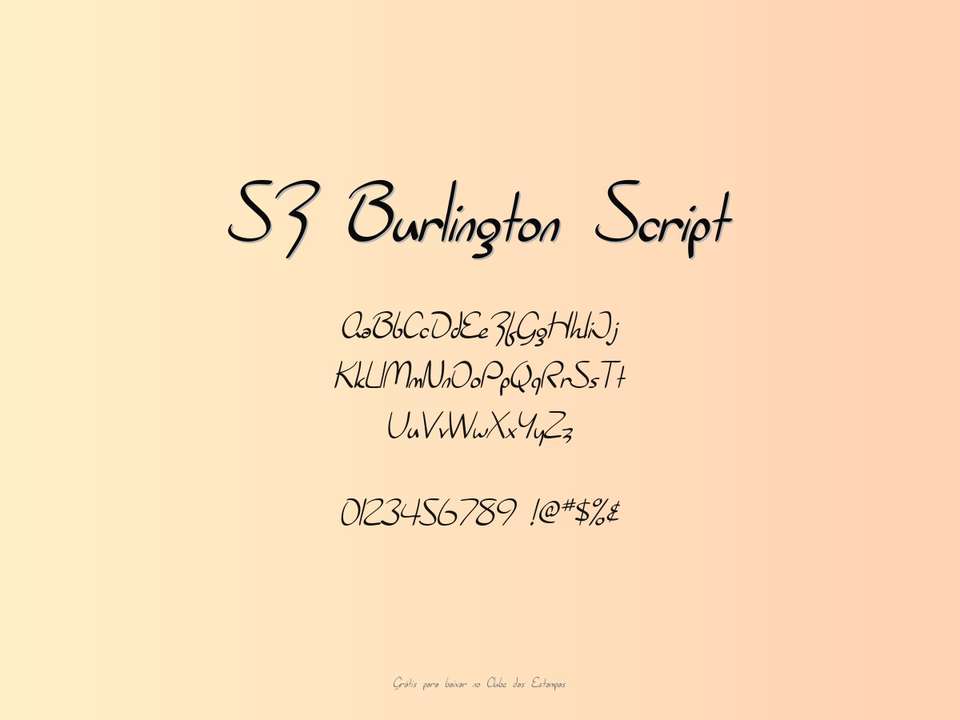 Fonte Sf Burlington Script Grátis Para Baixar