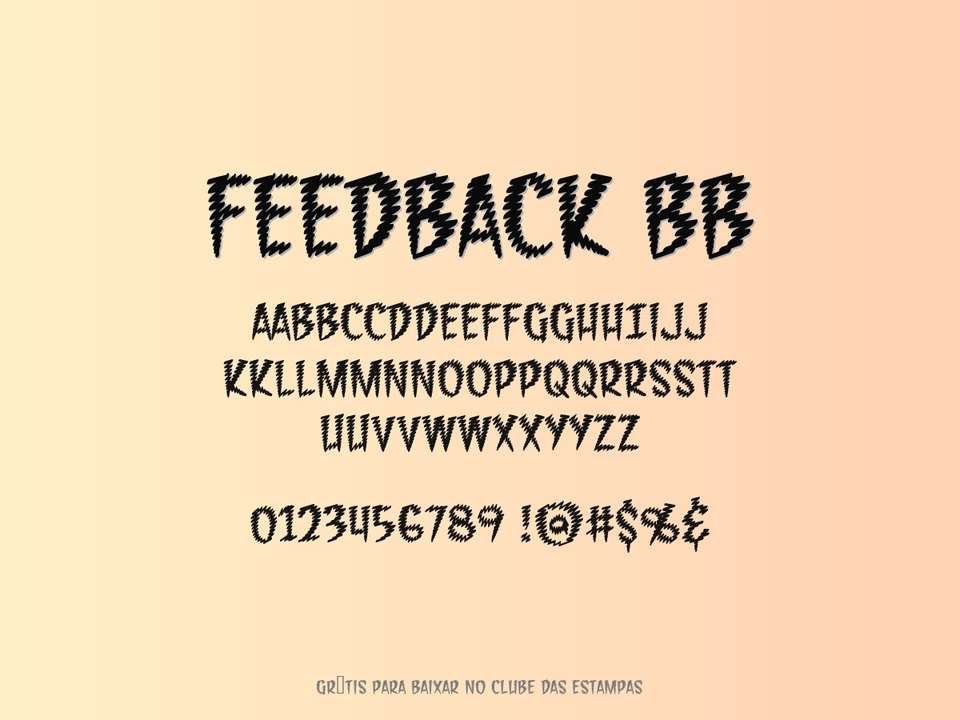 Fonte Feedback Bb Grátis Para Baixar