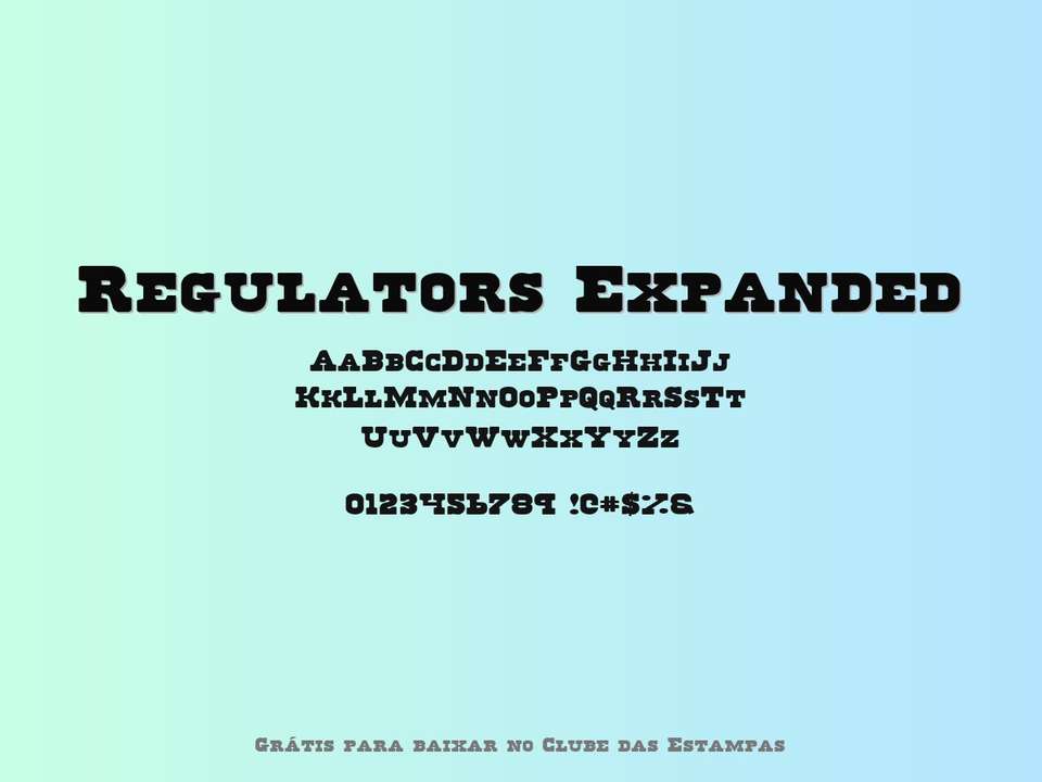 Fonte Regulators Expanded Grátis Para Baixar