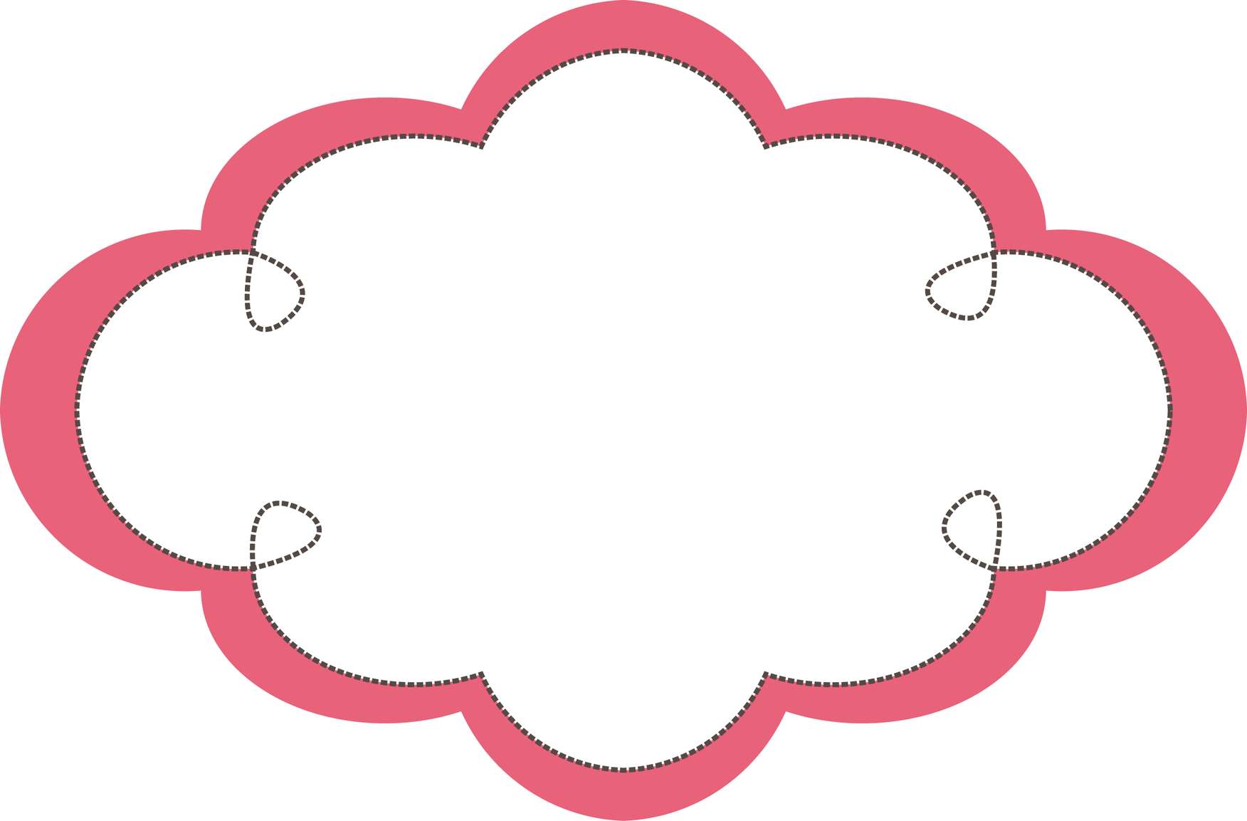Nuvem Estilizada Para Texto Design Gráfico Png Grátis Para Baixar